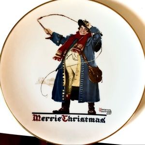 Norman Rockwell 1982 Gotham Christmas Plate “Jolly Coachman”